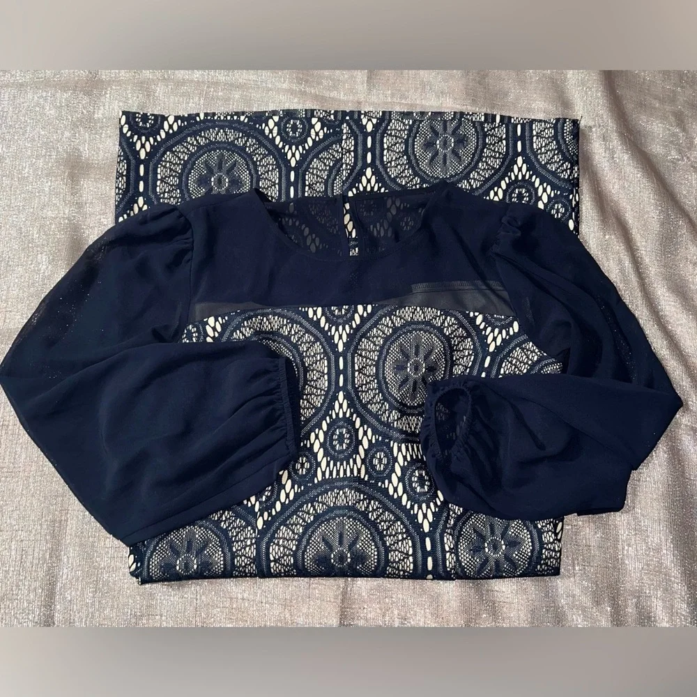 Enfocus studios‎ dress blue navy size 8